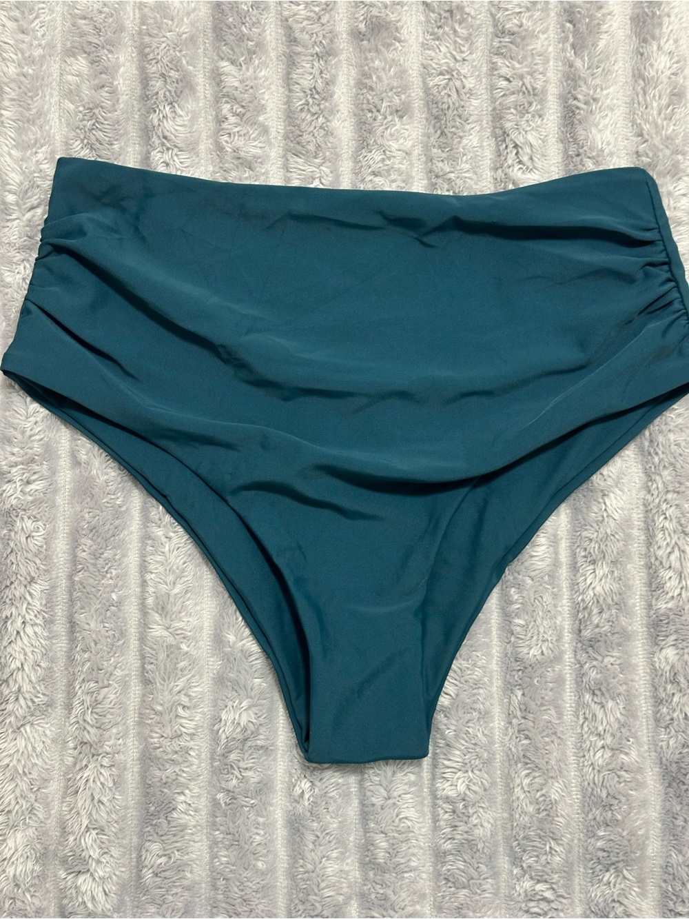 ZAFUL Teal High-Waisted Bikini Bottom — Size S — New